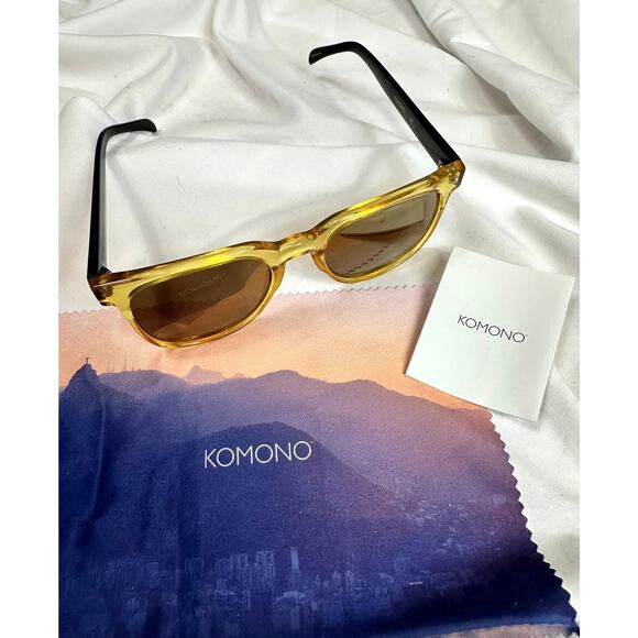 Komono Sunglasses Riviera Yellow Cider Black - Picture 2 of 15